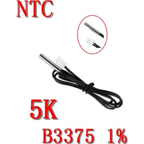 Waterproof NTC temperature sensor 5K B3375 1% accuracy NTC thermistor 5K B: 3375 1% negative temperature controller NTC5K-3375