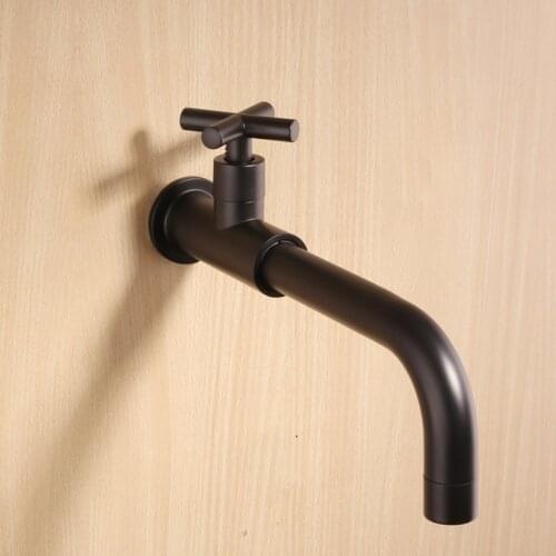 Wall mounted all-copper rotatable kitchen single cold faucet Single cold faucet for sink