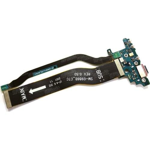 Charger Port Dock Board USB connector flex cable main flex connector USB LCD flex For Samsung Galaxy S20 Plus G986U G9860