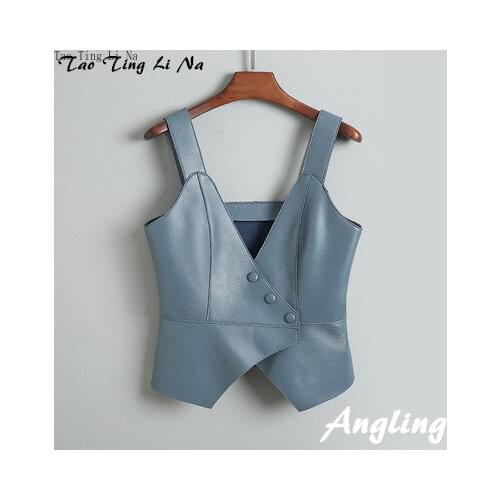 2020 Women Spring Genuine Real Sheep Leather Jacket J3