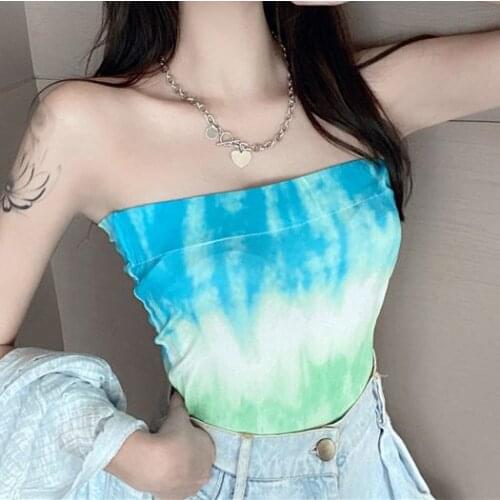 Ladies bandeau top Womens underwear crop tube bustier top bra Strapless bras T-shirts for girls 2020 female D0283