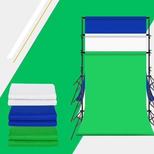 10×20FT / 3×6m Studio Cotton Backdrop Background Cloth for Portrait Product Photography Video Television Shooting 6 Colors Cloth