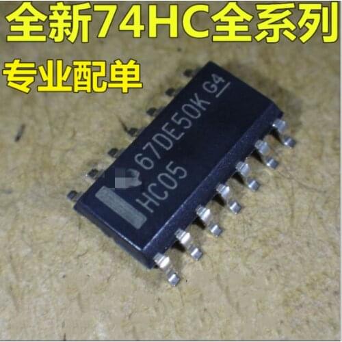 100-500Pcs/lote SN74HC05DR SN74HC05 HC05 SOP-14 100% Original nuevo free delivery