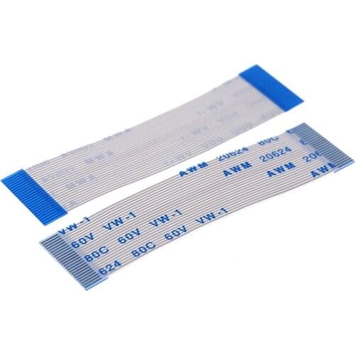 100pcs/Lot FFC/FPC Flexible Flat Cable 0.5mm pitch 24 pin 200mm Isotropy AWM 20624 same ends