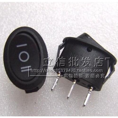 25pcs rocker switch ova Self-locking switchlKCD1-105-3 3pin 3 gear KCD1-115 ON-OFF-ON for power supply