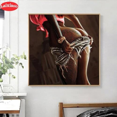 5D DIY Diamond Graffiti art, sexy woman Embroidery Picture Rhinestone Diamond Painting Cross Stitch Mosaic New Arrival Wall Art