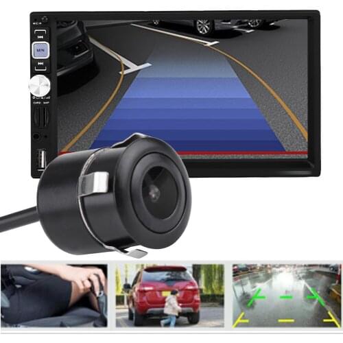 Car Reverse Camera 18.5mm HD Low Light Night Version Car Reverse Backup Rear View Cameras Colorful Display NTSC/PAL Dropshipping