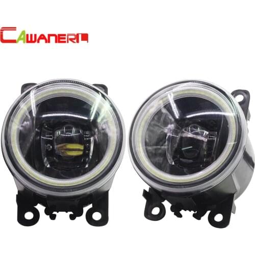Cawanerl For Peugeot 107 Hatchback 2005 Up Car Styling LED Fog Light Angel Eye DRL Daytime Running Light 12V 2 Pieces
