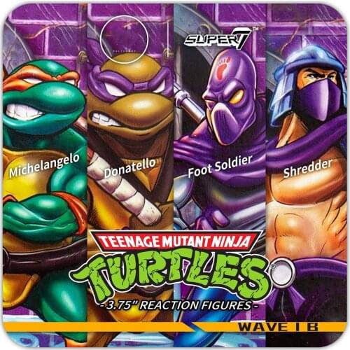 Teenage Mutant Ninja Turtles Super 7 TMNT Wave 2 Splinter April O'Neil Krang CaseyJones Oroku Saki Model Figure Toys Gift