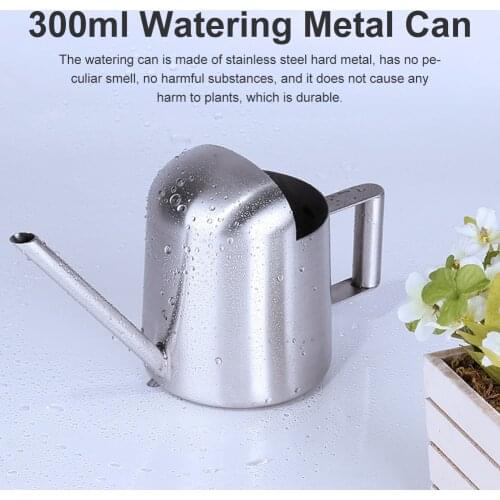 Stainless Steel Watering Can Pots Long Mouth Watering Can Pot Flower Plants Perfer for Sprinkling Tools For Garden Supplies