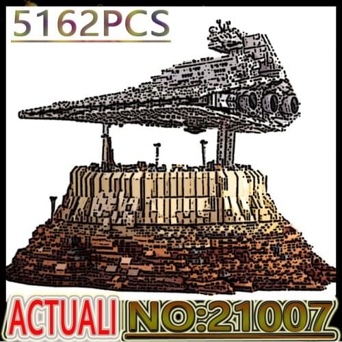 Hot 5162PCS DHL MK 21007 Jeddah City Star Battleship Under The City Adult High Difficulty Building Block Toy Christmas Gift