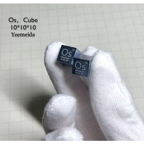 Hot Sale 10 X 10 X 10mm Metal Osmium Cube Periodic Table Of Elements Cube(Os≥99.95%) Educational Toy Gift For Kid Children Adult