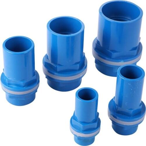 I.D 20/25/32/40/50mm Tank PVC Straight Connector Thicken PVC Pipe Joint Irrigation Aquarium Drainpipe Water Supply Tube Adapter