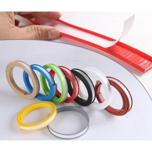 1M Self-adhesive edge banding tape U-shaped Silicone Rubber Seal Strip Furniture Soft Edgeband