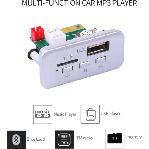 Mini 5V 12V Car MP3 Player Decoder Board Audio Module Wireless FM Receiver Radio WMA FM TF USB 3.5mm AUX For Car Accessories