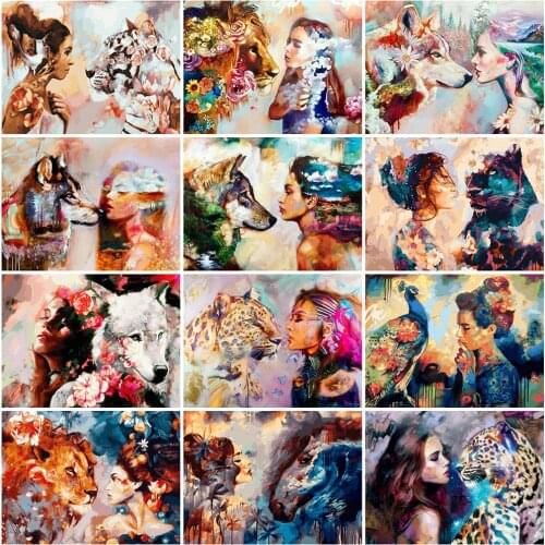 MomoArt Diamond Painting Lion Rhinestone Picture 5D DIY Diamond Embroidery Animal Cross Stitch Girl Home Decor Gift