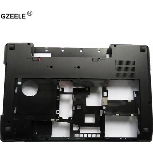 GZEELE New laptop Bottom case cover For Lenovo Y580 Y585 Y580N Y580A series MainBoard Bottom Casing case Base with TV hole