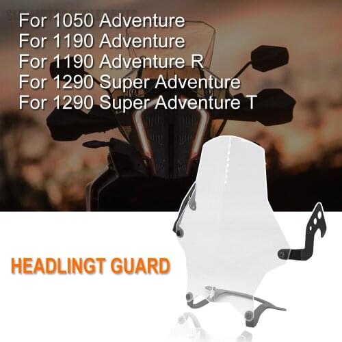 New For 1050 Adventure ADV 1190 Adventure /R 1290 Super Adventure /T Motorcycle Headlight Guard Protector Transparent Lens Cover