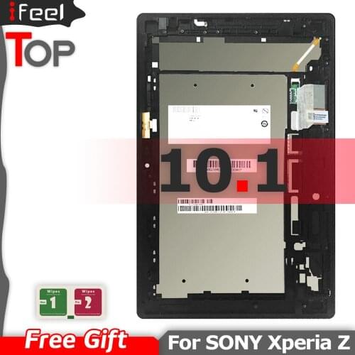 New Original 10.1ich LCD Screen For sony Xperia Tablet Z SGP311 SGP312 SGP321 LCD Display + Touch Screen Frame Digitizer