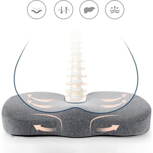 PEIDUO Gel Enhanced Seat Cushion Orthopedic Gel & Memory Foam Coccyx Cushion for Tailbone Pain Office Chair Car Seat Cushion