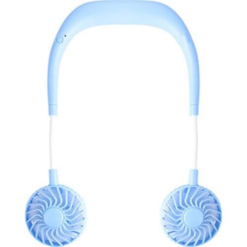 Wearable Lazy Sports Halter Fan Mini Hanging Neck Fan USB Rechargeable Cover Halter Sports Fan Air Cooler Outdoor