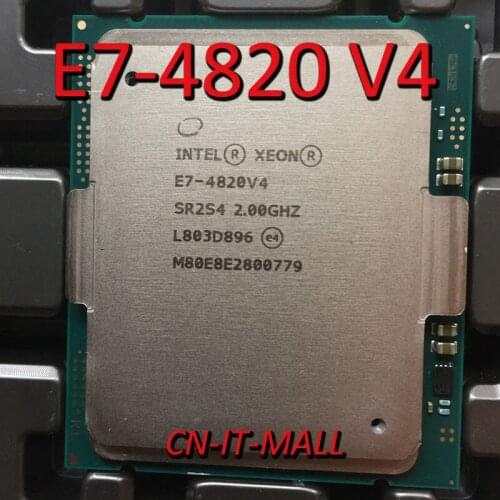 Intel Xeon E7-4820 V4 CPU 2.0GHz 25M 10 Core 20 Threads LGA2011 Processor