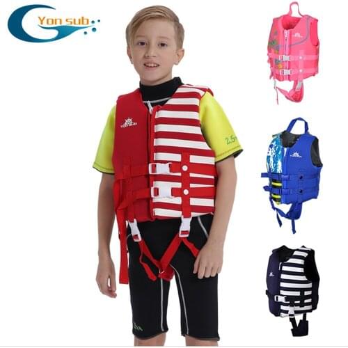 Professional Childrens Neoprene Life Jacket Buoyancy Vest Water Sports Vest Swimming Surfing And Rafting Auxiliary Life Jacket