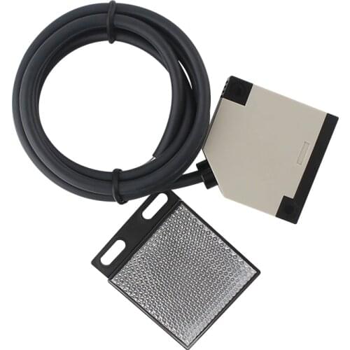 Sliding garage door gate opener infrared beam Reflective Photocell for electrical gate photoelectric switch 2.5M gate photocells