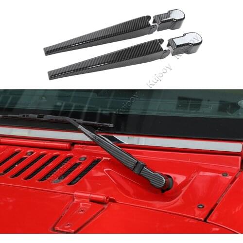 Front & Rear Water Rain Wiper Cover Bezel Decor Trim Decor for Jeep Wrangler JK 2007-2017 Car Styling Accessories