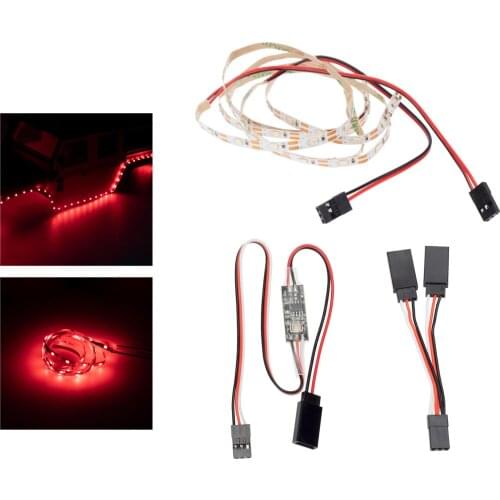 Remote Controlled LED Light Strip for RC Fixed Wing Airplane,Flying Wing Plane,AR Wing Drone Model,Car Truck
