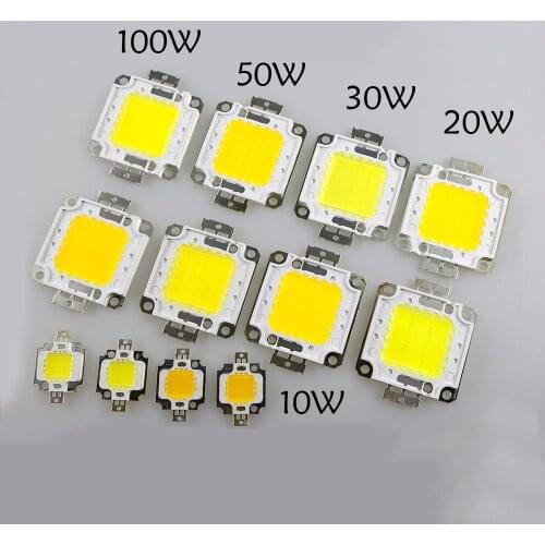 20W 30W 50W 100W COB LED Chips high power DC 30V-36V Integrated Source SMD For Floodlight Spotlight Warm White /White outdoor F