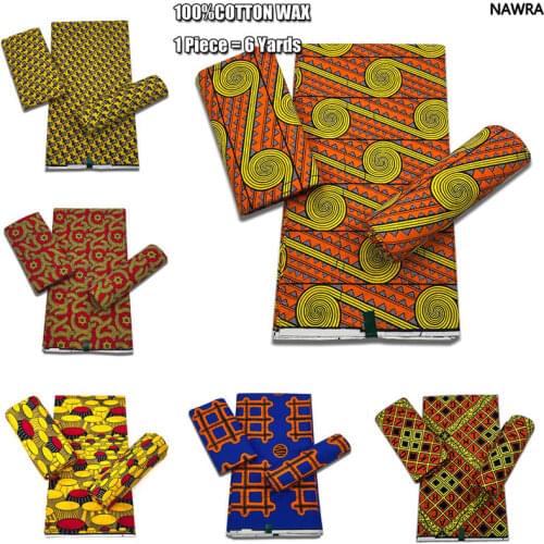 High Quality Veritable African Wax Prints Fabric Ghana Wax 100% Cotton African Real Wax Fabric Nigeria Ankara Wax Batik Design