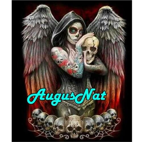 5d woman diamond painting sugar skull dimont embroidery halloween diamant bead picture angel oil painting by number canvas paint