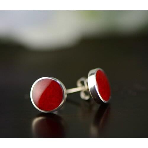 2018 Promotion Brinco Contracted Grass Coral Shells Restoring Ancient Ways Round Earrings Joker Fashion Temperament Woman With