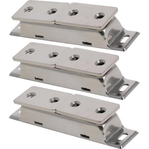 MroMax Top Quality Cabinet Magnetic Door Stopper 57x25mm/ 45x17x14mm/80x17x15mm/86x23x15mm Household Hardware 1/2/3/4/8/10/16pcs