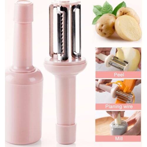 1 Pcs Creative Kitchen Accessories Cooking Tools Multifunction Julienne Peeler Vegetable Peeler Double Planing Grate
