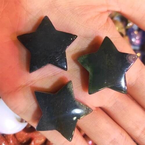 1pcs Natural Aquatic Agate Star,Quartz Crystal Star,Mini Star,Crystal Carving,Home Decoration,Mineral Specimen,Reiki Healing