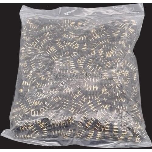 1000pcs/lot 10mm 4-Pin 4Pins Male to Male Plug RGB Connector, 4 Pin Black Color Needle Insert for 3528 and 5050 RGB LED Strips