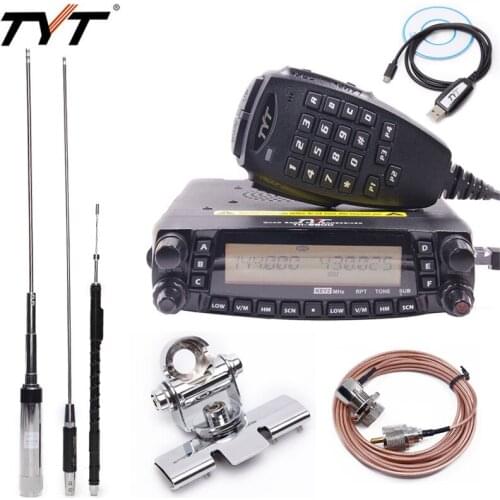 2020 1806A TYT TH-9800 Plus transceiver Pro 50W 809CH Quad Band Dual Display Repeater Scrambler VHF UHF Mobile Car Radio TH9800