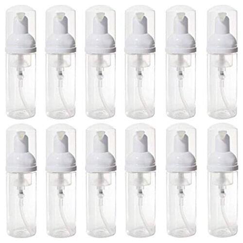 50PCS 50ml PET foam pump plastic bottle with round white foaming pump