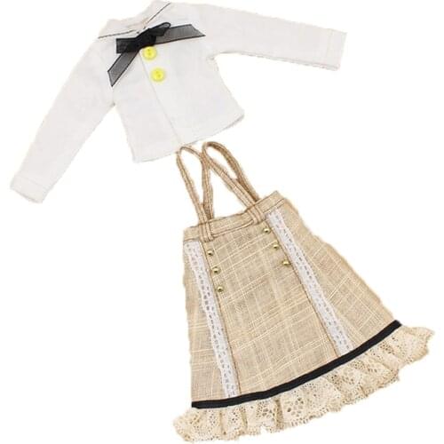 DBS Blyth icy 1/6 30cm bjd white shirt & skirt girl gift toy