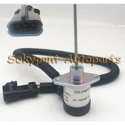 12v 25-38109-05 Fuel Shutdown Solenoid Valve FOR Kubota CT4-134DI,134DI Engine 1pc