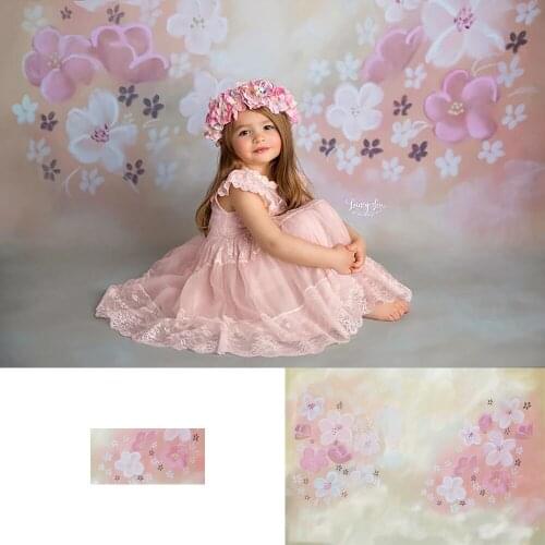 Spring Flower Newborn Baby Photography backdrop Girls Birthday art Photo Background Studio Abstract Texture Floret spring