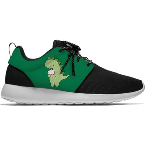 Dinosaur Cartoon Cute Kawaii Funny Kids Sport Running Shoes Casual Breathable Lightweight 3D Print Sneakers Boys Children Girls