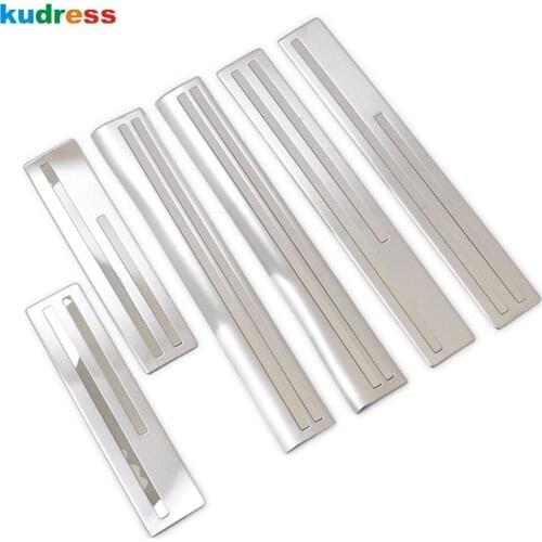 Door Sill Scuff Plate Cover Trim For Mitsubishi Eclipse Cross 2017 2018 2019 Stainless Steel Pedal Covers Car Accessories 6pcs