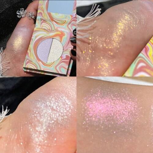 Facial Illuminator Makeup Highlighter Palette Cosmetics Beauty Shimmer Highlighter Powder Powder Shimmer Palette Makeup Glow