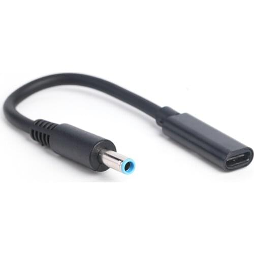 Female to 4.5x3.0mm Charger Adapter DC Jack PD USB Type C Cable Household Computer Safety Parts for HP Laptop