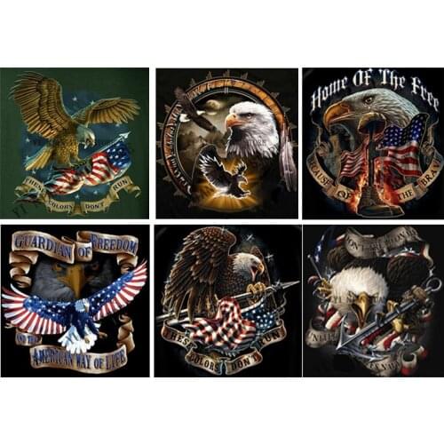 Full Square/round resin drill Eagle DIY 5D Diamond Painting Embroidery Animal Diamond Mosaic 3D Cross Stitch Decor