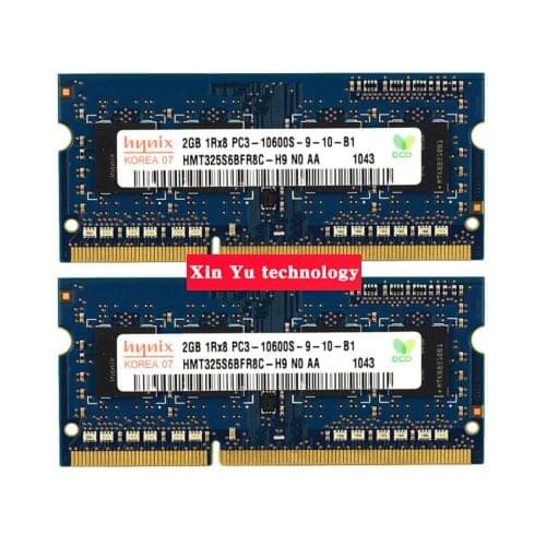 Lifetime warranty For hynix DDR3 2GB 1333MHz PC3-10600S Original authentic DDR 3 2G notebook memory Laptop RAM 204PIN SODIMM