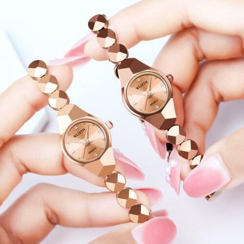 Relogio Feminino Reloj Rose Gold Watches Women Quartz Clock Rhinestone Dress Bracelet Womens Watch Ladies Waterproof Wristwatch